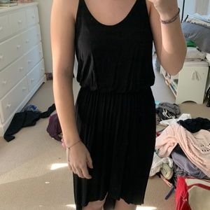 Black high low dress